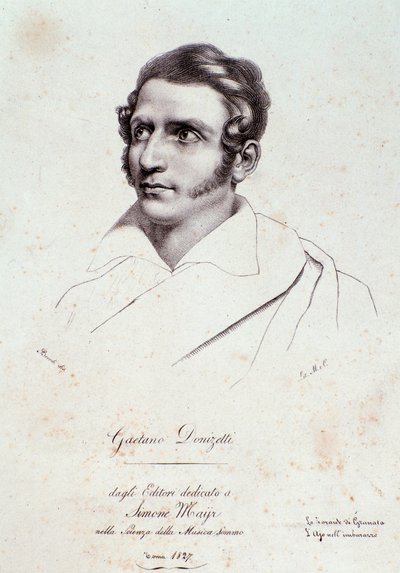 Retrato de Gaetano Donizetti de Anonymous Anonymous