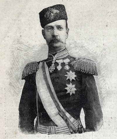 Retrato de Jorge I Rey de Grecia (1845-1913). Grabado en "Le Petit Parisien" de Anonymous Anonymous