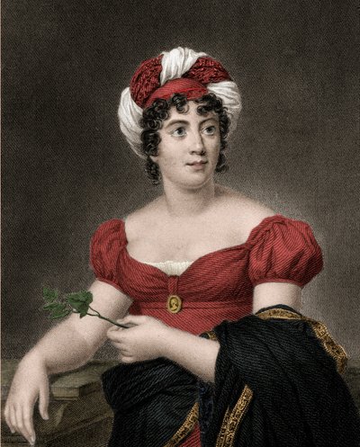 Retrato de Germaine Necker, Baronesa de Stael Holstein llamada Madame de Stael (1766-1817) de Anonymous Anonymous