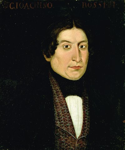Retrato de Gioacchino Rossini (1792-1868) (óleo sobre lienzo) de Anonymous Anonymous