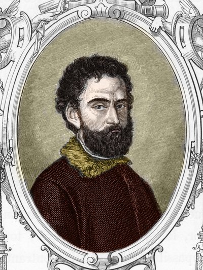 Retrato de Giorgio da Castelfranco llamado Giorgione (1477/8-1510). Grabado de 1859 en “las galerías de Europa - Italia” por Armengaud. Colección privada. de Anonymous Anonymous