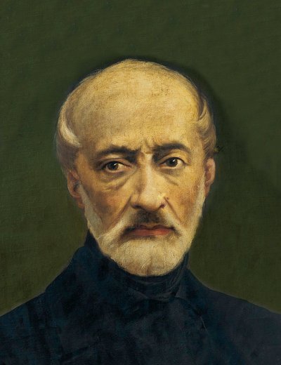 Retrato de Giuseppe Mazzini (1805-1872), político y nacionalista italiano. Pintura anónima de Anonymous Anonymous