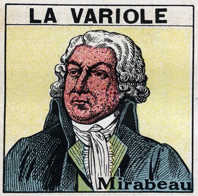 Retrato de Honoré Gabriel Riqueti, Conde de Mirabeau (1749-1791) con el rostro marcado por la viruela. de Anonymous Anonymous