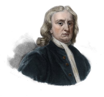 Retrato de Isaac Newton (1642 - 1727), filósofo y matemático en “Retratos e historia de los hombres útiles: hombres y mujeres de todos los países y de todas las condiciones, que adquirieron derechos al reconocimiento de los hombres” publicado y propagado p de Anonymous Anonymous