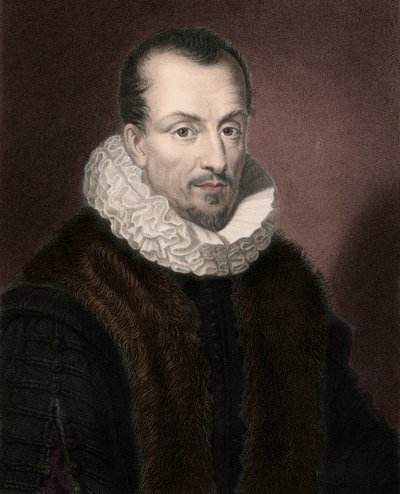 Retrato de Jacques Auguste (Jacques-Auguste) de Thou (Thuanus) (1553-1617), historiador francés, coleccionista de libros y presidente del Parlamento de París de Anonymous Anonymous