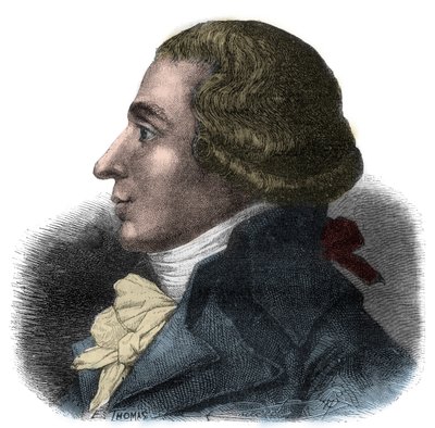 Retrato de Jean-Baptiste Boyer-Fonfrede (Jean Baptiste Boyer Fonfrede) (1766-1793), político francés - Diputado a la Convención, pertenece a los Girondinos - Grabado en “Histoire des Girondins” de Alphonse de Lamartine (1790-1869) 1865-1866 - Colección pri de Anonymous Anonymous