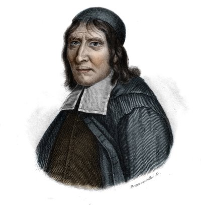 Retrato de Jean Hamon, médico francés y jansenista en “Retratos e historia de hombres útiles: hombres y mujeres de todos los países y de todas las condiciones, que adquirieron derechos al reconocimiento de los hombres” publicado y propagado por la Societe  de Anonymous Anonymous