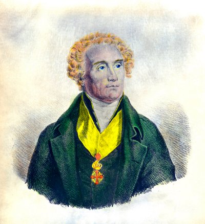 Retrato de Joseph De Maistre (1753-1821) político, filósofo, magistrado e historiador (con la insignia de la Orden de los Santos Mauricio y Lázaro) de Anonymous Anonymous