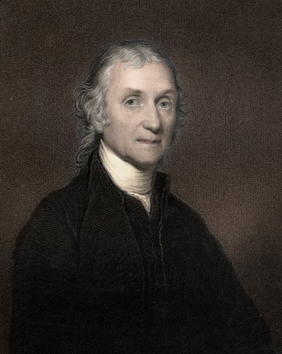 Retrato de Joseph Priestley (1733-1804), químico y teólogo británico de Anonymous Anonymous