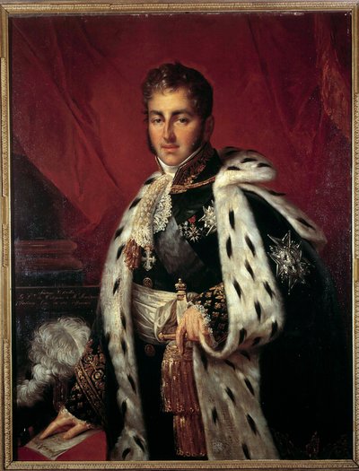 Retrato de Jules Auguste Armand Marie, Príncipe de Polignac (1780-1847) Presidente del Consejo de Anonymous Anonymous