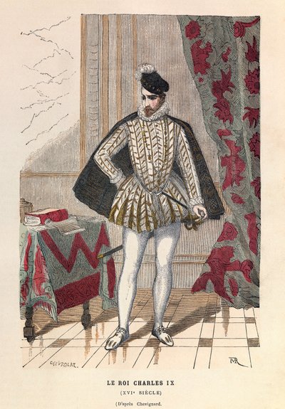 Retrato del Rey Carlos IX (1550 - 1574) - colección privada de Anonymous Anonymous