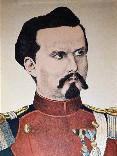 Retrato de Ludwig II de Baviera de Anonymous Anonymous