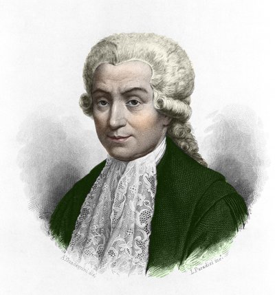 Retrato de Luigi Galvani (1737-1798), físico y médico italiano de Anonymous Anonymous