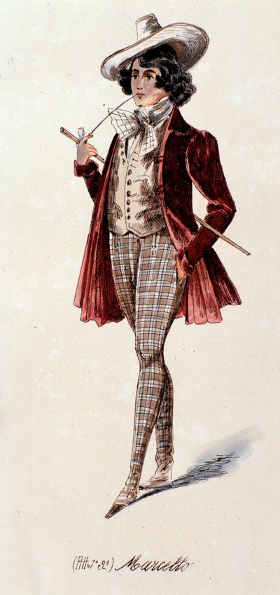 Retrato de Marcello, de La boheme de Puccini (1892-1895) de Anonymous Anonymous