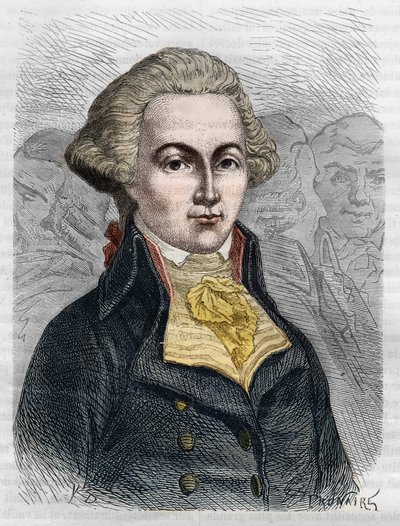 Retrato de Marguerite Elie Guadet, político francés (1758-1794). Grabado de 1866 en “Histoire de la Révolution française” por Adolphe Thiers. Colección privada. de Anonymous Anonymous