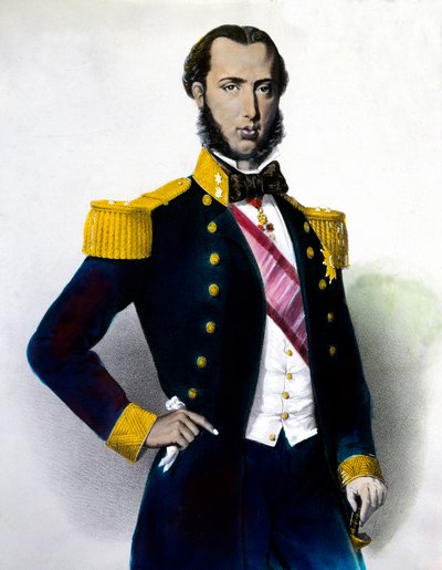 Retrato de Maximiliano I (Ferdinand Maximilian Joseph, Príncipe Imperial y Archiduque de Austria, Príncipe Real de Hungría y Bohemia), Emperador de México (1832-1867) de Anonymous Anonymous