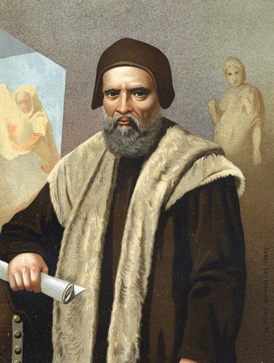 Retrato de Miguel Ángel Buonarroti conocido como Michelangelo de Anonymous Anonymous