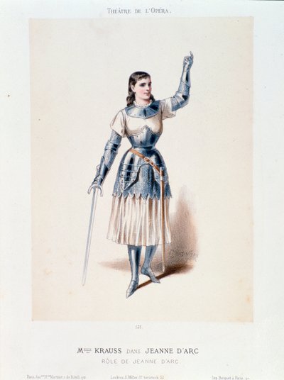 Retrato de la señorita Krauss, en la ópera Juana de Arco en la hoguera de Honegger de Anonymous Anonymous