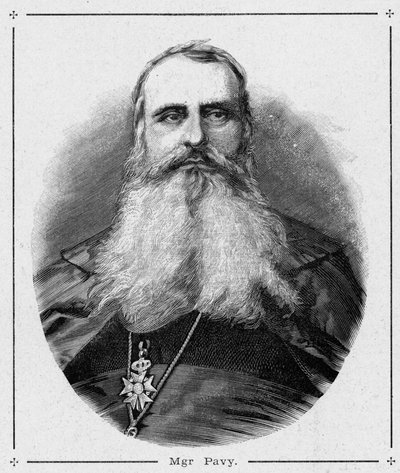 Retrato de Monseñor Louis-Antoine-Augustin Pavy (1805-1866), obispo de Argel. Grabado en “Les Missions Catholiques au XIXeme Siecle” de Louis-Eugene Louvet. Colección privada. de Anonymous Anonymous