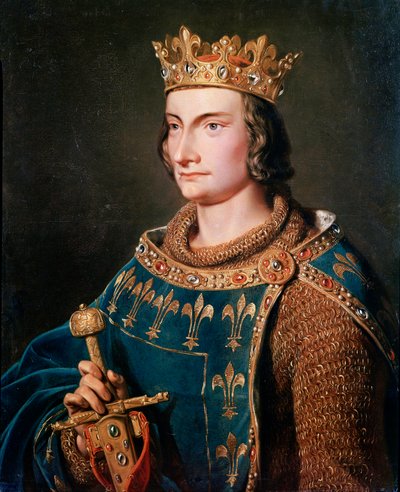 Retrato de Felipe IV el Hermoso, Rey de Francia de Anonymous Anonymous