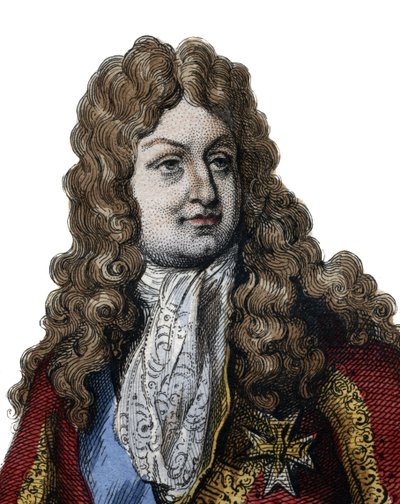 Retrato de Felipe II, Duque de Orleans (1674-1723), miembro de la familia real de Francia y Regente del Reino de 1715 a 1723. Ilustración de “Le Plutarque Français” de Edmond Mennechet de Anonymous Anonymous