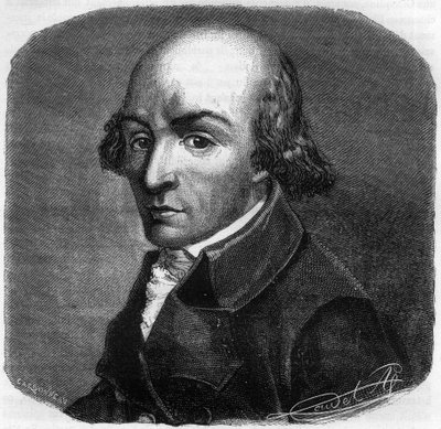 Retrato de Pierre Florent (Pierre-Florent) Louvet, llamado Louvet de la Somme (1757-1818), político francés - Grabado en 