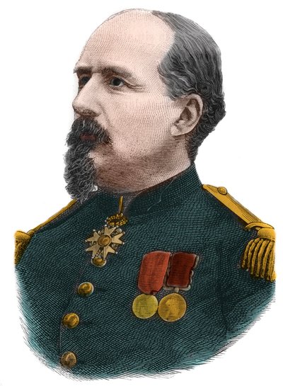 Retrato de Pierre Philippe Denfert Rochereau (1823-1878) coronel francés. de Anonymous Anonymous