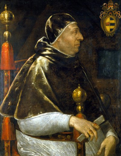 Retrato del Papa Alejandro VI (Rodrigo Borgia 1431-1503). pintura anónima. Milán. de Anonymous Anonymous