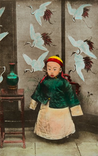 Retrato de Puyi (Pou yi) circa 1911 (grabado) de Anonymous Anonymous