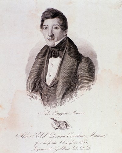 Retrato de Ruggero Manna de Anonymous Anonymous