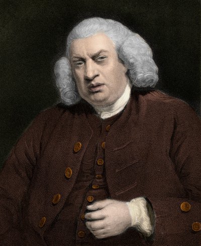 Retrato de Samuel Johnson (1709-1784), escritor inglés de Anonymous Anonymous
