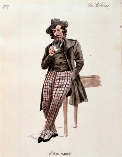 Retrato de Schaunard, de La bohème de Puccini (1892-1895) de Anonymous Anonymous