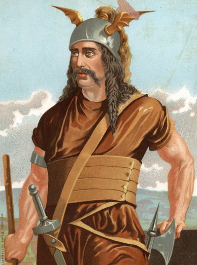 Retrato de Espartaco. Jefe de esclavos sublevados contra Roma (muerto en 71 a.C.). después de 