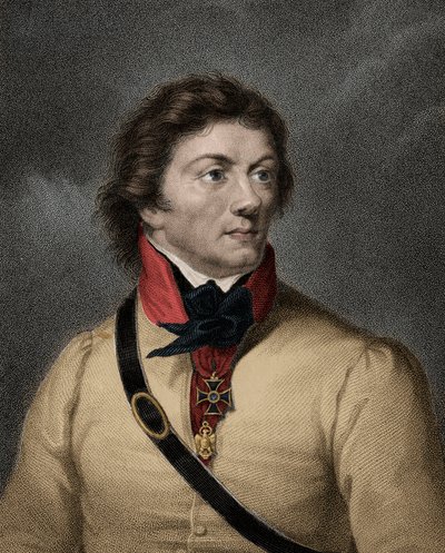 Retrato de Thaddeus (Tadeusz) Kosciuszko (Kosciusko) soldado polaco (1746-1817) de Anonymous Anonymous