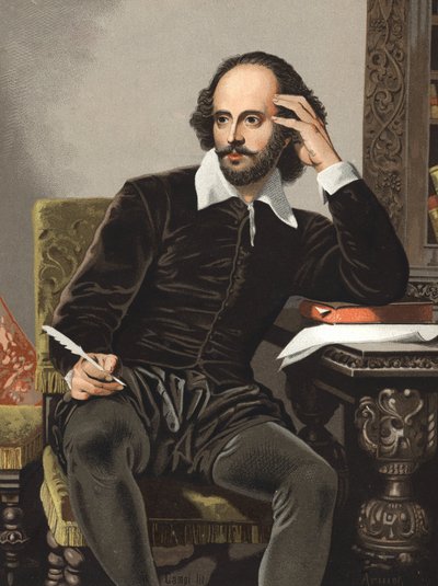 Retrato de William Shakespeare (1564-1616). de 