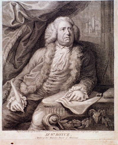 Retrato del compositor inglés William Boyce de Anonymous Anonymous