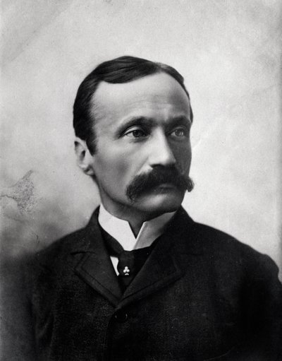 Retrato del compositor italiano Arrigo Boito (foto en blanco y negro) de Anonymous Anonymous