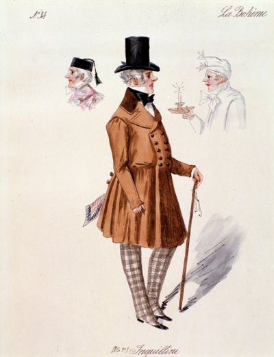 Retrato del casero, de La bohème de Puccini (1892-1895) de Anonymous Anonymous