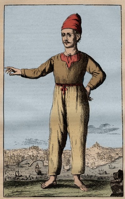 Retrato del revolucionario Tommaso Aniello, llamado Masaniello (1622-1647), un pescador napolitano, encabezó la revuelta contra los españoles en 1647 de Anonymous Anonymous