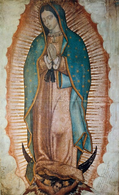 Representación de la Virgen de Guadalupe, patrona de México de Anonymous Anonymous
