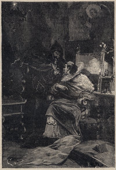 Rodrigo Borgia y Ascanio Maria Sforza Visconti (1455-1505) - grabado de 