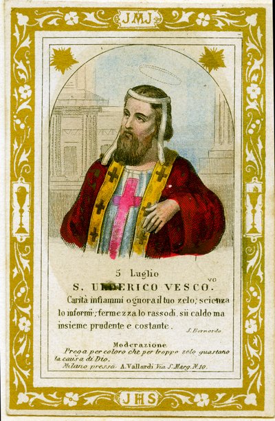 San Ulrico (grabado) de Anonymous Anonymous