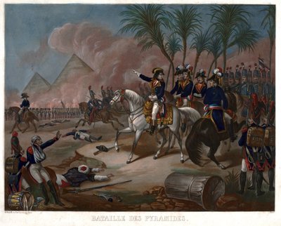 La batalla de las Pirámides (3 termidor Año VI, 21 de julio de 1798) de Anonymous Anonymous