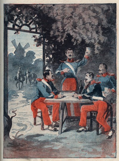 Los Cuatro Sargentos (Jean François Bories (1795-1822), Jean Joseph Pommier (1796-1822), Marius Claude Raoulx (1797-1822)) y Charles Goubin (1798-1822) de La Rochelle acusados bajo la Restauración de querer derrocar la monarquía y guillotinados en 1822 de Anonymous Anonymous