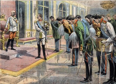 El Jubileo de Francisco José I (1830-1916) Emperador de Austria. Grabado del periódico "Le Petit Parisien" de Anonymous Anonymous