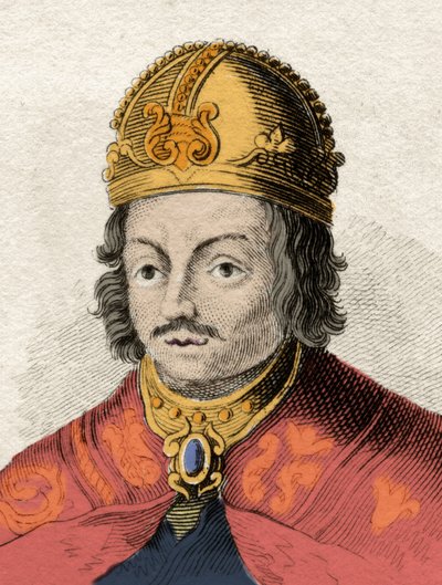 El rey de Castilla Alfonso X el Sabio (1221-1284) Grabado del siglo XIX. Milanés de Anonymous Anonymous