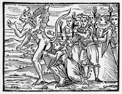 El beso ritual del Sabbat en las nalgas del diablo - 