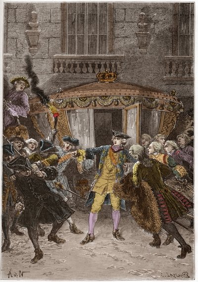 El ataque de Damiens (enero 1757) de Anonymous Anonymous