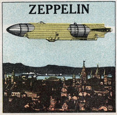 Los globos: zepelín. Ilustración anónima de 1925. de Anonymous Anonymous