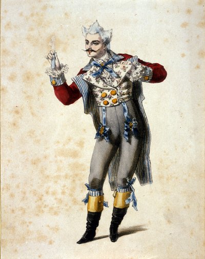 El bajo Giuseppe Frezzolini (1789-1861) interpretando al Doctor Dulcamara en la ópera “L